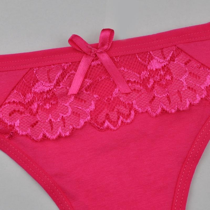Tanga Sexy de algodón para mujer, tangas, ropa interior, cuerdas, lencería, bragas para mujer, espalda en T, 6 unids/lote