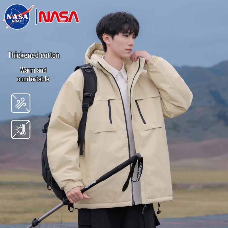 NASA NOAH Men s American Style Padded Winter Jacket S