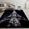 France Paris Eiffel Tower Art Area Rug,Carpet Rug for Living Room Bedroom Decoration,Kids Play Crawling Soft Non-slip Floor Mats