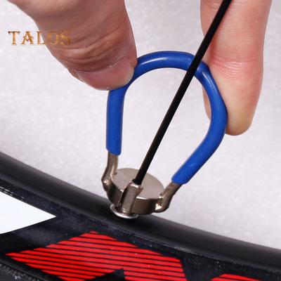 Fahrradspeichenschlüssel, Stahl-Fahrrad-Radspeichenwerkzeug, Fahrradfelgen-Korrekturset zum Einstellen der Radspannung