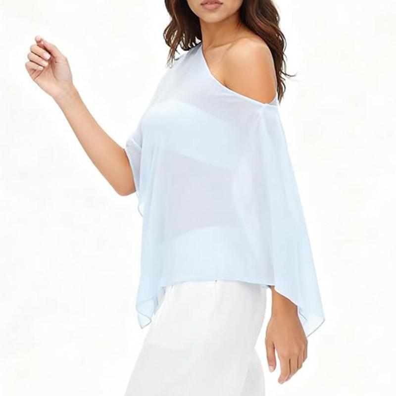 Leggero Sciarpa in Chiffon Con Protezione Solare UPF30+ Per Donne Estate Spiaggia Vacanza E Pendolarismo Quotidiano