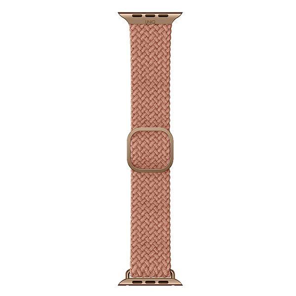Uniq Aspen Apple Watch Strap 44/42/45 Mmseries 1/2/3/4/5/6/7/8/9/Se/Se2 Braided Pink/Grapefruit Pink