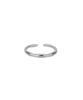 Charmy Silver Slim Wave Ring