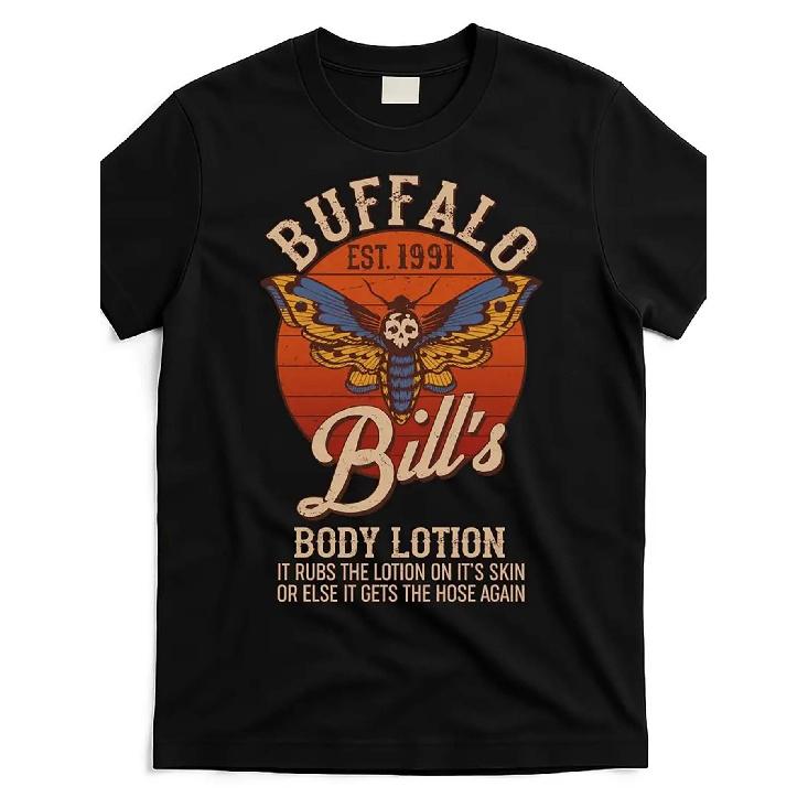 Buffalo Bill's Body Lotion Tee - Retro Vintage Graphic T-Shirt, Soft Blend for Comfort - Perfect Gift for Friends, Family, or Any Occasion - Unique