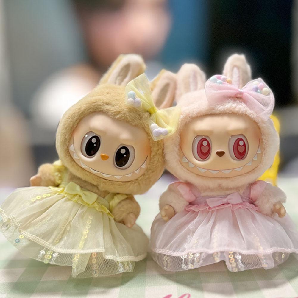 For 17cm Labubu Doll Clothes Fashion Clothes Hoodies Doll Clothes Hoodies Dolls Accessories Cute Decoration Little Cloths