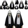 Terrifying The Nun Horror Mask Valak Scary Full Face Design With Headscarf