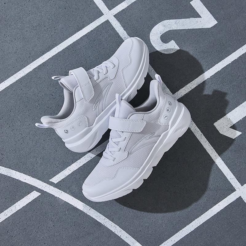 Anta Adidași pentru copii, piele sintetică, plasă, la modă, simpli, confortabili și versatili, albi, A12435566-1