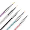 5 Pcs/set Nail  Art  Pen  Set Double-head Point Drilling Pen Drawing Line Pen Nail Art Brush Set