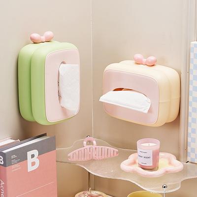 Color Dopamine Design Tissue Box Living Room Towel Dispenser Desktop Paper Storage Holder Bathroom Decor Car Tissue Organizer