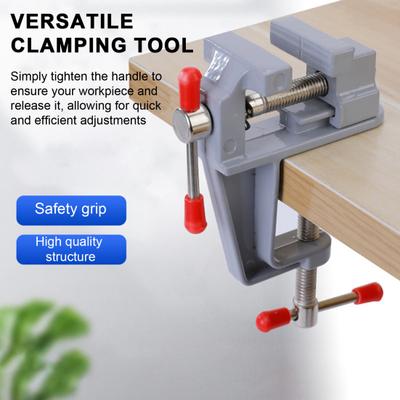 Mini Table Bench Vice Clamp with Rotating Handle Widely Used Universal Small Table Vice Clamp Workbench Vise