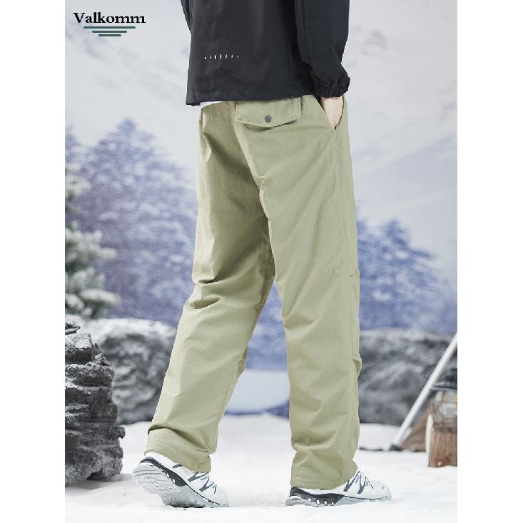 Zimní Nové Pánské Péřové Kalhoty, Vodotěsné Kalhoty s Kachním Peřím pro Svrchní Nošení, Volné a Extrémně Teplé Péřové Pracovní Kalhoty