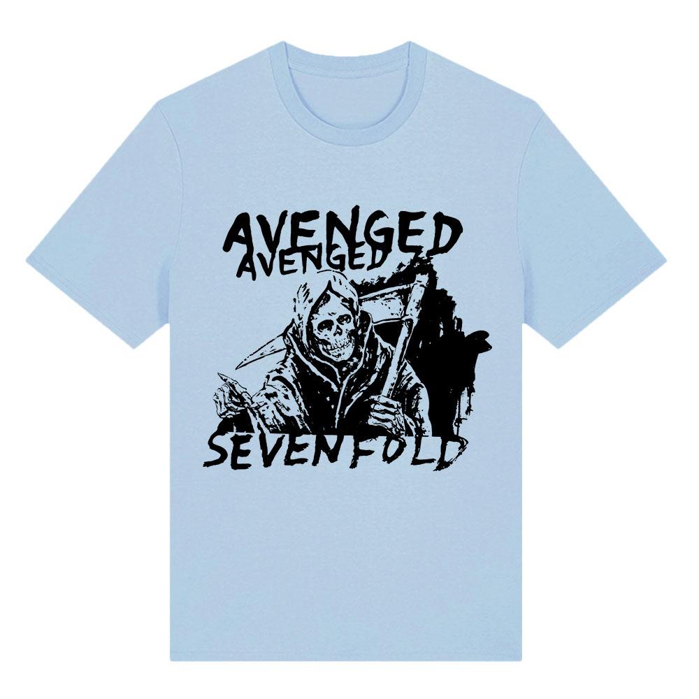 AVENGED SEVENFOLD Rock Band T-shirt Unisex Short Sleeve Cotton Loose Tshirts Hip Hop Unisex Shirt Streetwear
