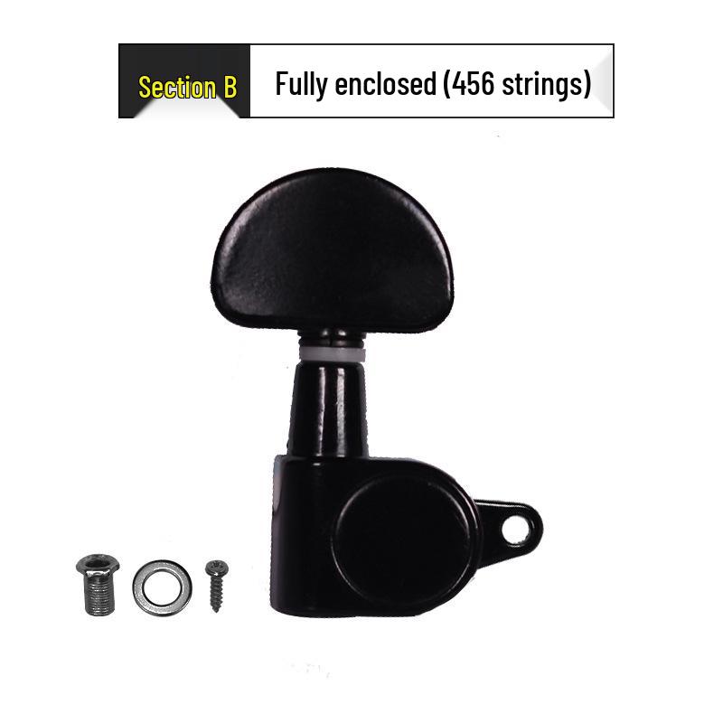 Wooden Folk Guitar Tuning Knobs: Fully Enclosed & Semi-Enclosed Adjusters