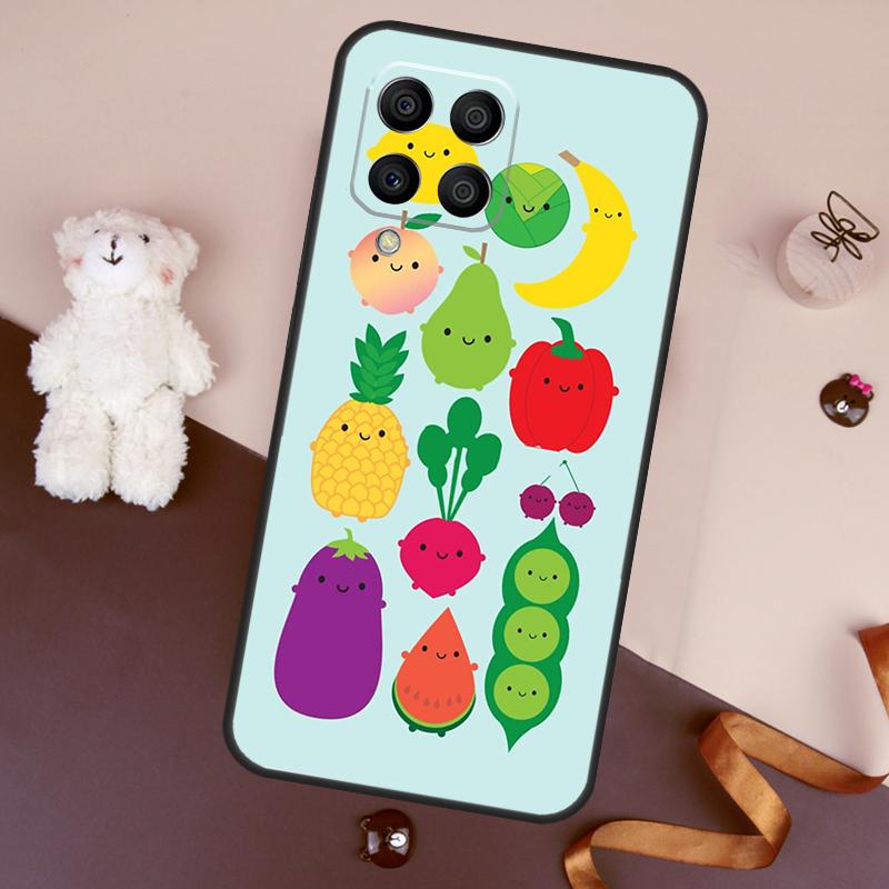 Vegan Pattern Case For Samsung Galaxy M13 M54 M34 M14 M56 M36 M16 M31 M11 M53 M12 M32 M52 M35 M55 M15 M06