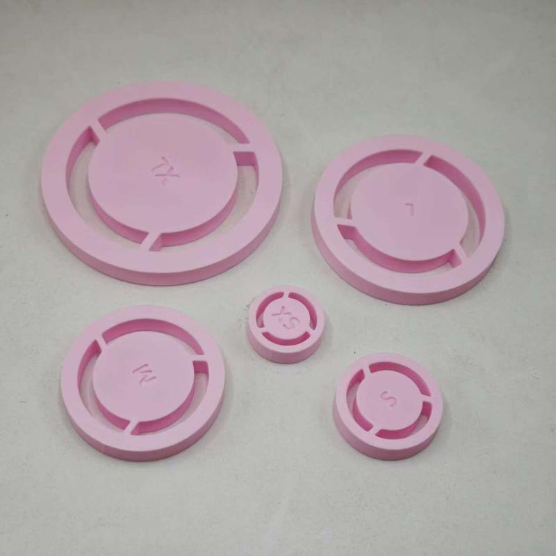 Pottery Foot Ring Trimming Template 5 Sizes Non-Stick Clay Mold for Home Studio DIY Ceramic Craft Making Supplies