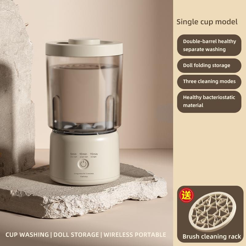 M8 multifunctional 2-in-1 mini washing machine, home charging underwear cleaning machine, sock washing machine, laundry cup.