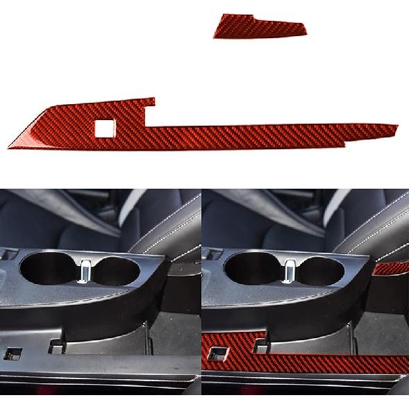 NVCNX Real Premium Carbon Fiber Compatible with Chevy Camaro 2016-2024 2017 2018 2019 2020 2021 2022 2023 Accessories Car Gear Shift Panel Cover