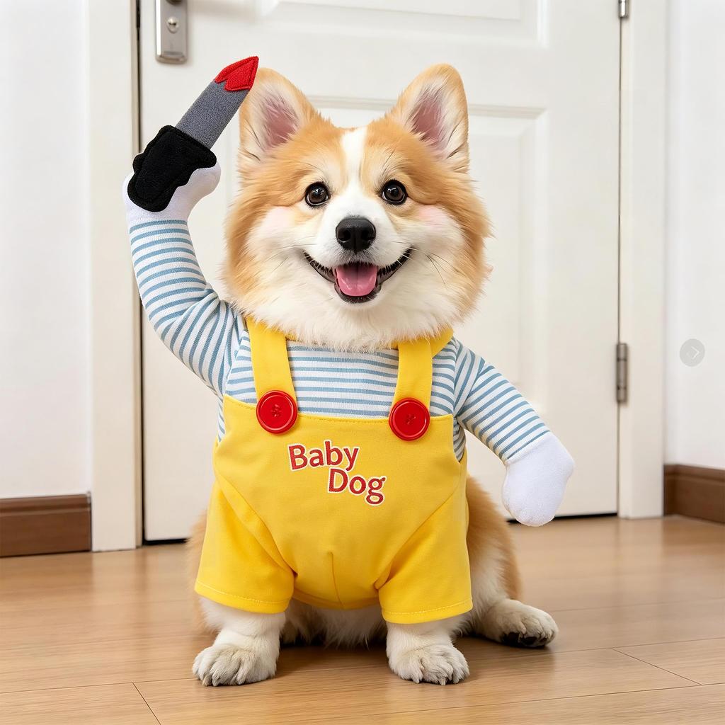 Funny Transforming Dagger Dog Costume for Birthday Halloween Christmas-Polyester Pet Clothing Europe America Style Small Dogs