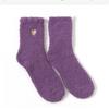 1 pair Women Girls Heart Design Soft Winter Socks Sleeping Socks Foot Warm Floor Fluffy Socks