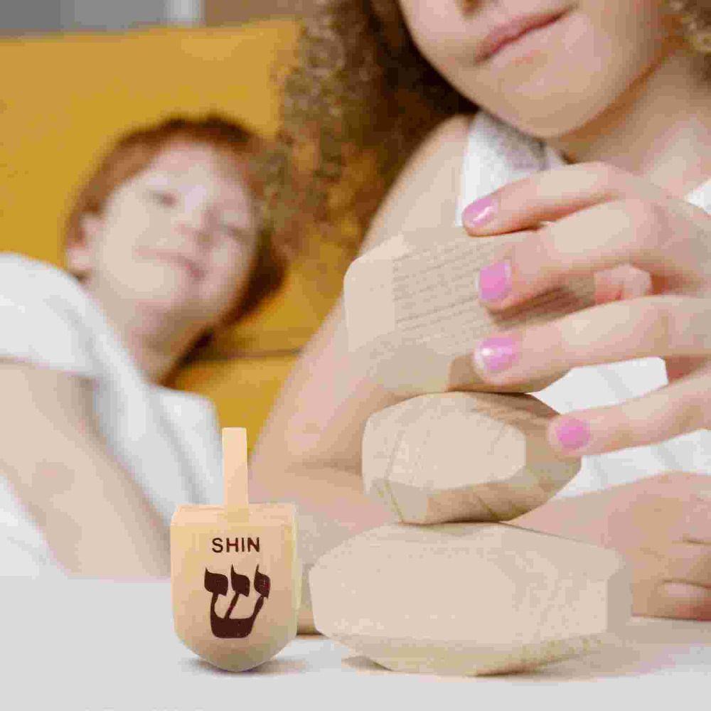 10 Stück 10 Stück Kreisel Spielzeug Kinder Geschenke Holzhandwerk Holz Kreisel Kreisel Kinderspiel