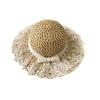 Fashion Children's Sweet Lace Straw Hat Baby Girl's Spring and Summer Wide Brim Sunhat Couple Mother