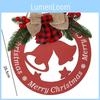 Vibrant Cartoon Style Red Wooden Christmas Tags Featuring Bells And Reindeer Designs