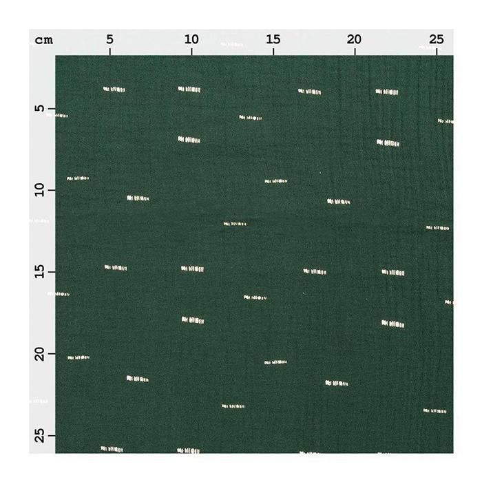Mousseline froissée - RICO DESIGN - 130 x 50 cm - Vert - Achat au mètre