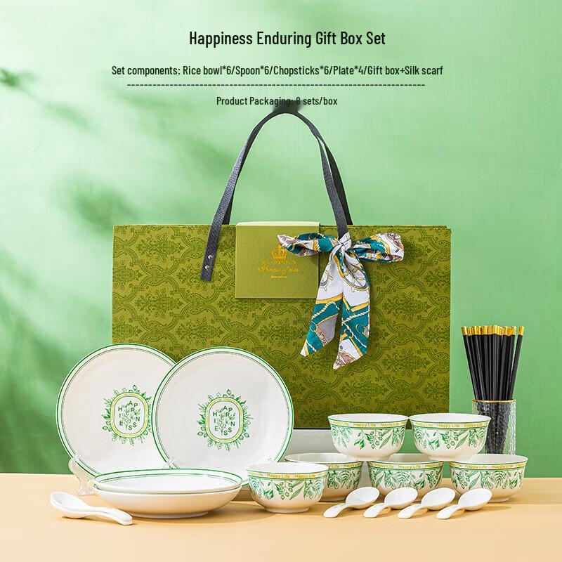 Керамический набор столовой посуды