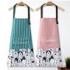 Cute Cartoon Prints Kitchen Apron Waterproof Wear-resistant Work Apron Household Oil-proof Antifouling Barista Apron
