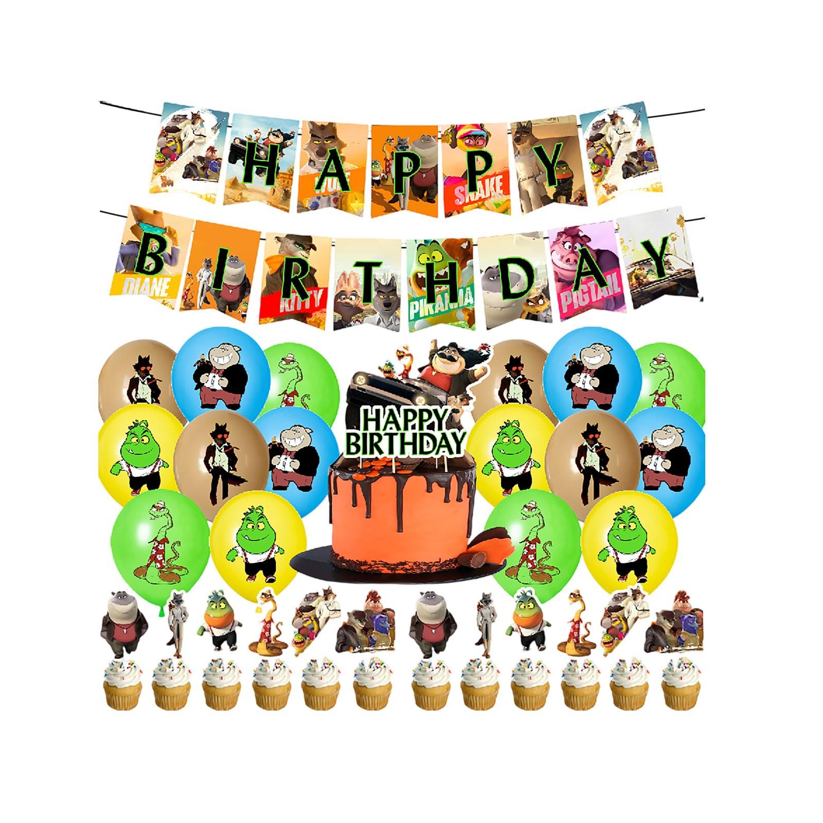 

Баннер Украшение для торта Подходит для украшения на день рождения One Size