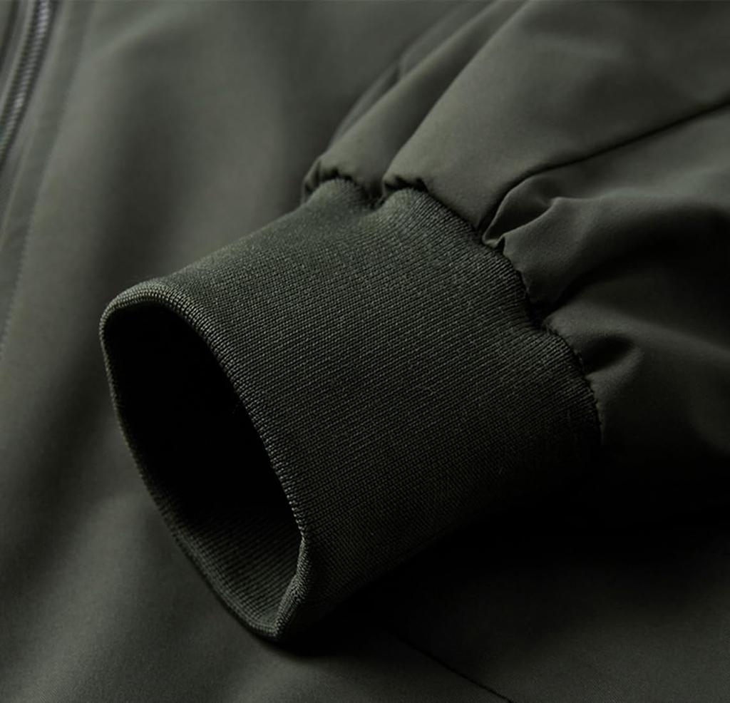 EASTEMPO Autumn Loose Solid Plus Sizes Men's Jacket, Ma-1, Casual, Business, Fit, Stylish, Windproof, Color, Blouson, (JP, Alphabet, M, Green)