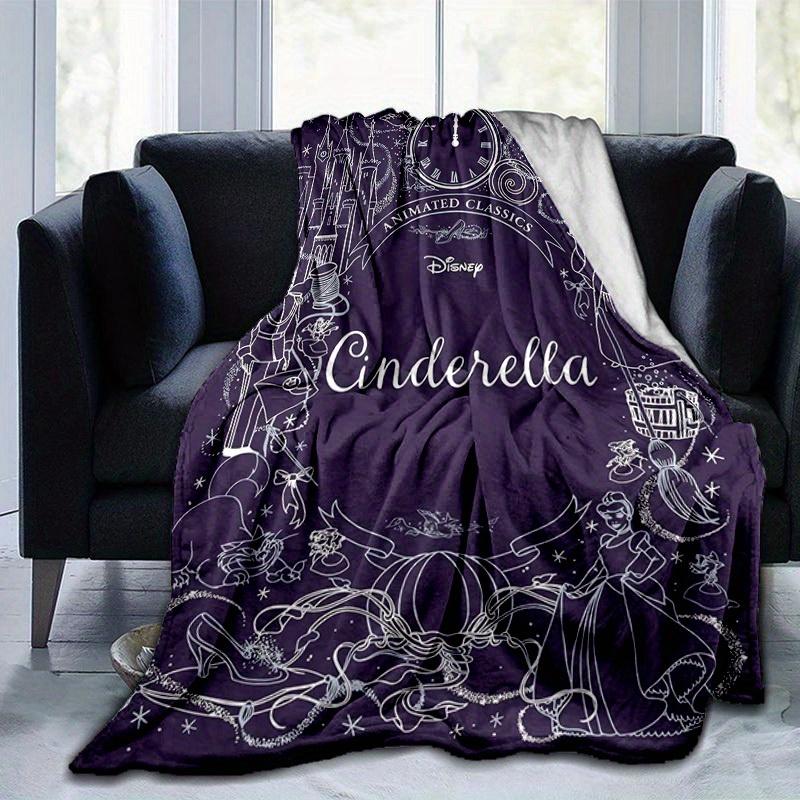 1 Stück, Bezaubernde Disney Cinderella Heimdekor-Decke, Flanell-Kuscheldecke, Für Draußen oder als Autoabdeckung. Ideal für Schlafzimmer, Wohnzimmer