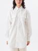 Beams Boy Typewriter USN Oversized Size Free 13110451652 Women's Shirt, L/S, OFF_WHT, Size,