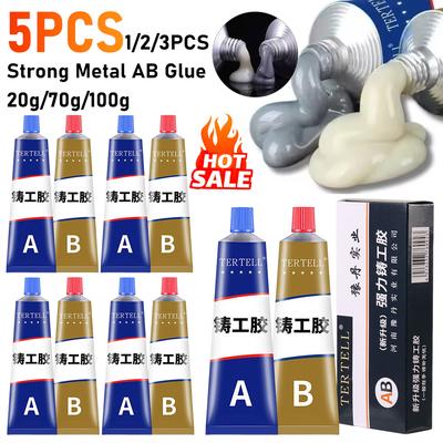 AB Metal Repair Adhesive Cold Welding Glue High Temperature Heat Resistant Glue for Metal Liquid Weld Glue Magic Plastic Sealant