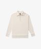 STCO Pleated Half-Zip T-Shirt Ivory (Oversized)_Stsua09Osi