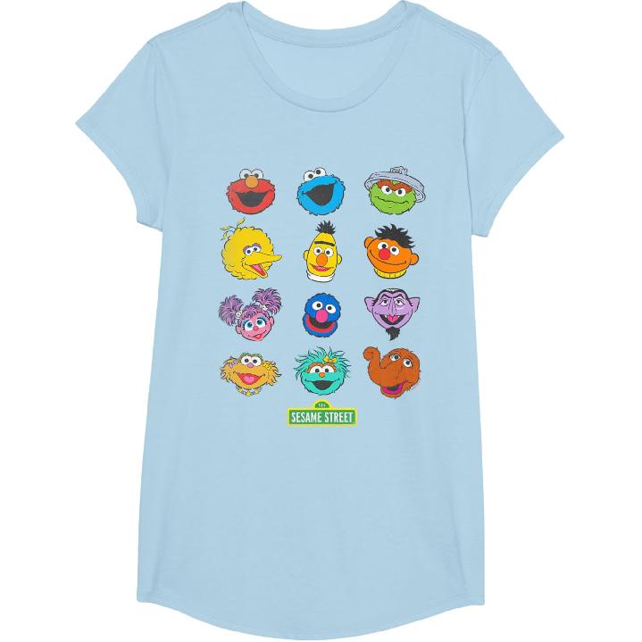 Sesame Street Character Heads T-Shirt