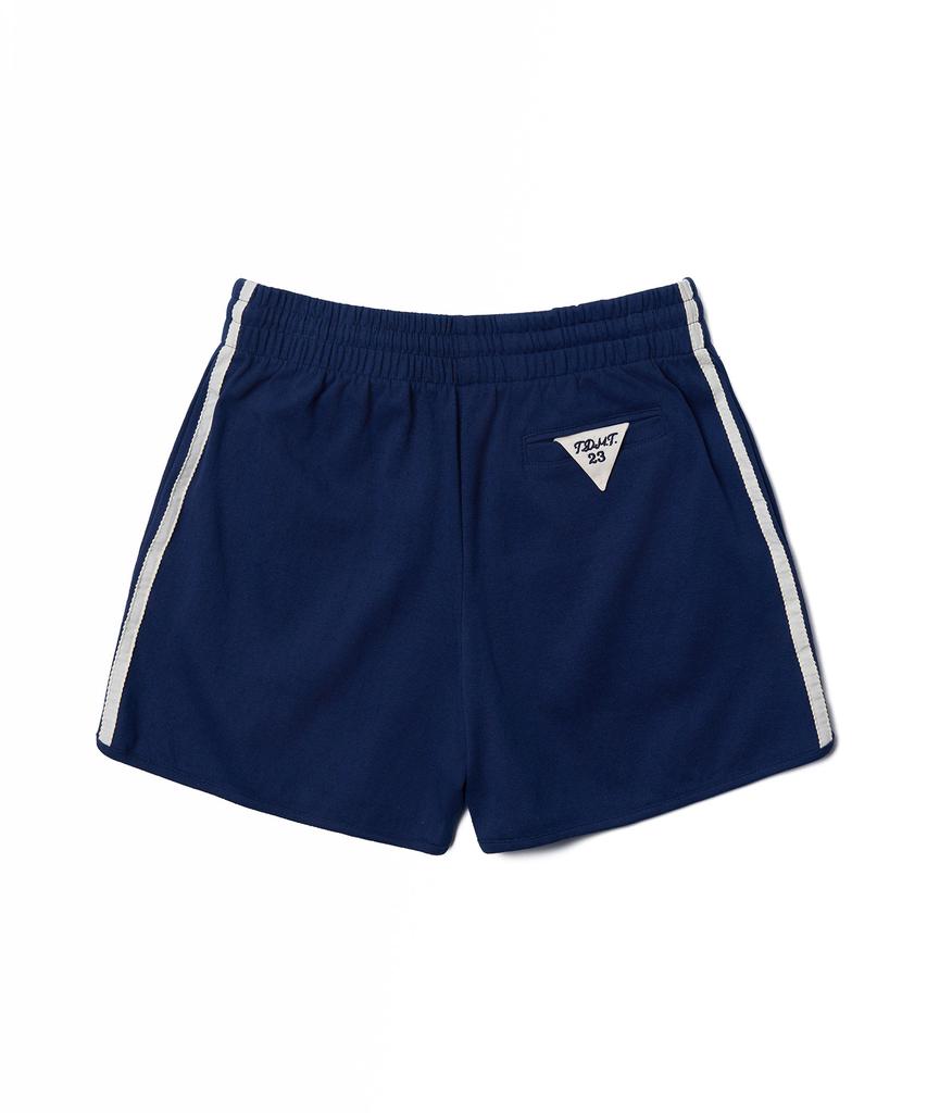 TTUDEMENT 50S Embroidered Track Shorts_Navy