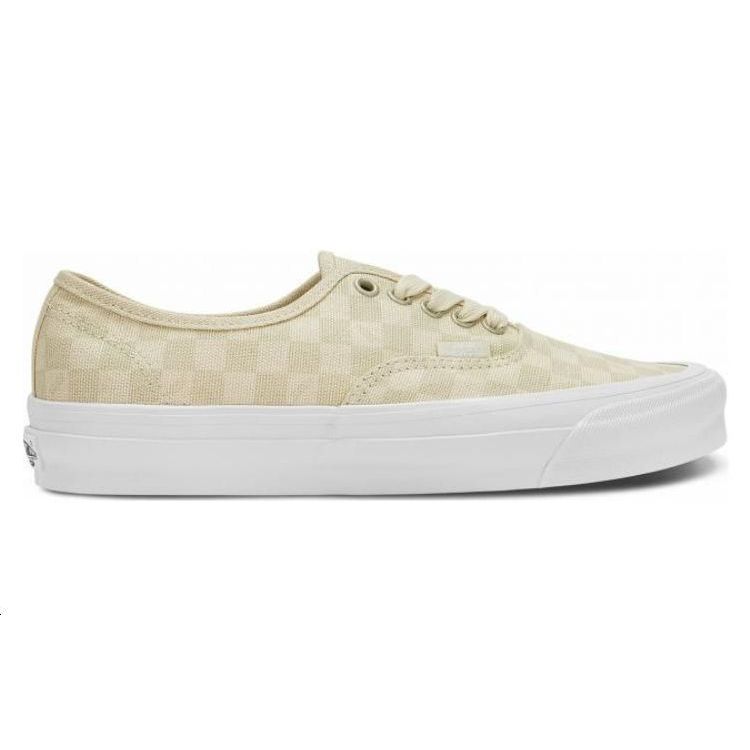 Vans OG Authentic LX Checkerboard Vintage Unisex Sneakers Cream VN0A5FBD0VW