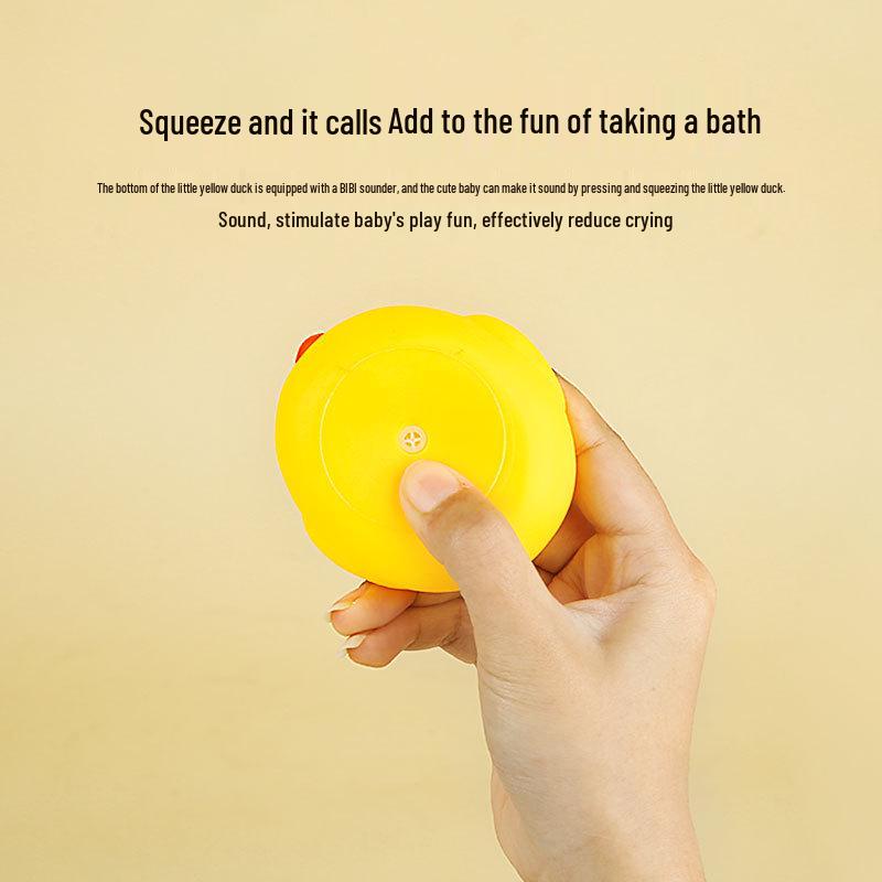 Little Yellow Squeaky Duck Bath Toy for Babies
