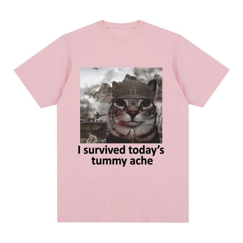 I May Be Stupid T-shirt Funny Silly Meme Cat T Shirt Cotton Casual Short Sleeve Tshirts Harajuku Print Fashion Tee Clothes