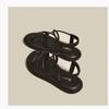 fashion Thick Sole Sandals Women 2024 New Summer Soft Sole Elevated Casual Roman Sandals Small Womens Shoes  Sandalias Mujer  Sandal