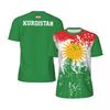 Kurdistan Flag National Emblem Graphic T-shirts Mens Football Jersey Fashion 3D Printed Sports Casual  Breathable Men's T-shirts