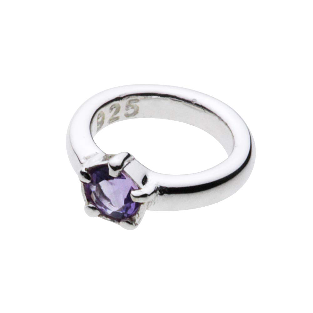 

Baby Ring Amethyst February Birthstone 925 Silver s0054am [Cenote] [Silver Accessories]