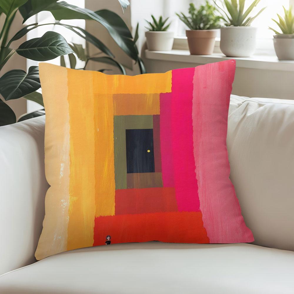 Portal Glow square Jacquard Pillow Cover for Sofa Office Waist Cushion Cover Home Decorative Pillowcase