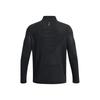 Under Armour T-shirt Pullover a Maniche Lunghe con Collo Alto Tinta Unita Uomo Top Nero 1378168-001