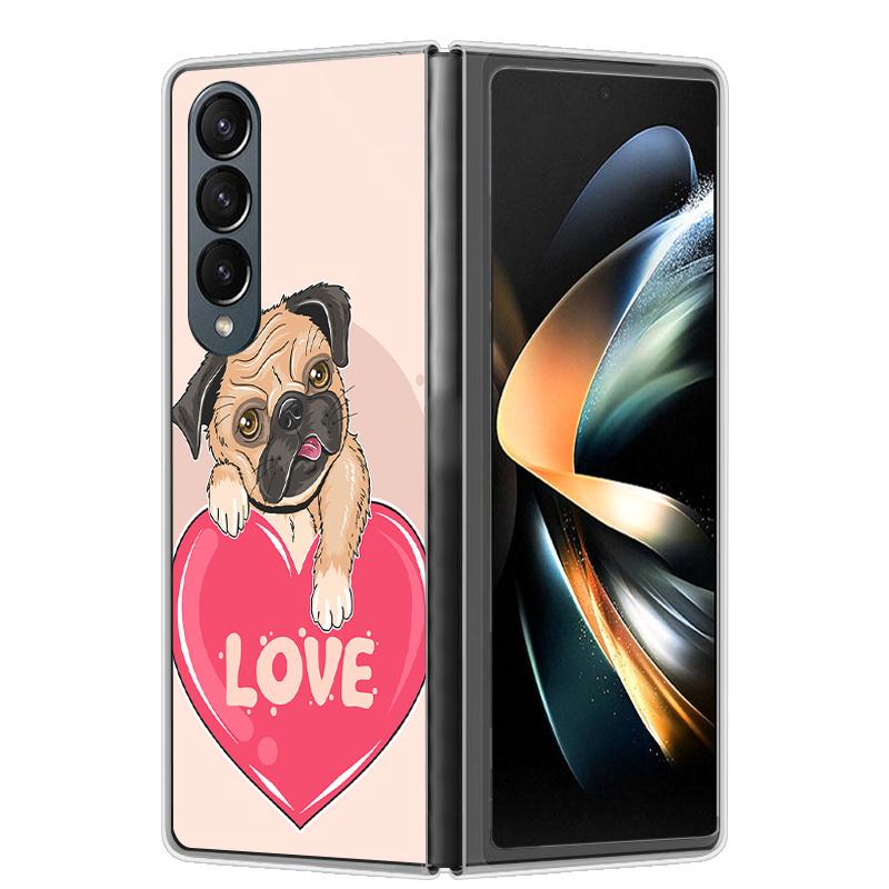 

For Samsung Galaxy Fold 6 5 4 Case Cool Space Animal Clear Hard Phone Cases for Galaxy Z Fold6 5G Back Cover Zfold6 Shells Capa Galaxy Z Fold5