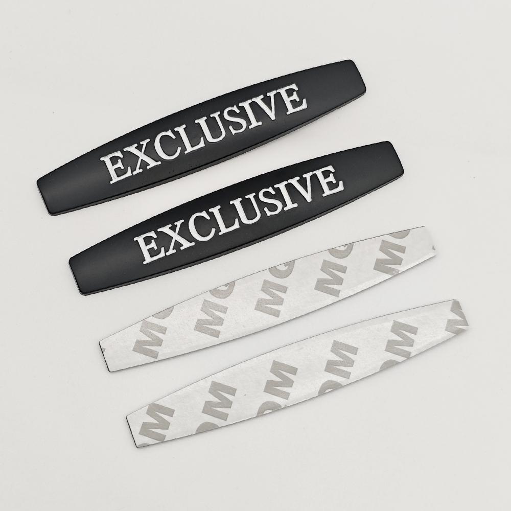 2pcs 3D Metal Logo Avantgarde EXCLUSIVE Sticker Grand Edition Emblem Car Fender Badge For Mercedes Benz AMG Car Accessories