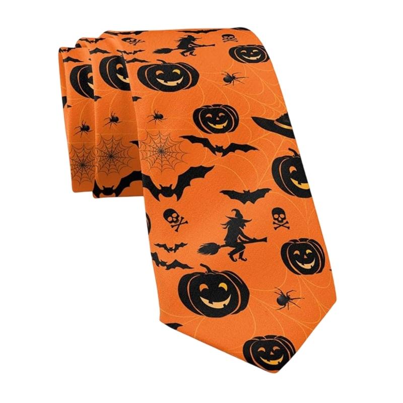 Reusable Natural Friendly Halloween Necktie Lightweight Comfortable Party Costume Styling For Adults
