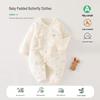 Baby Autumn/Winter 40g Thin Cotton Romper & Jacket Set - Padded Crawling Suit for Newborns