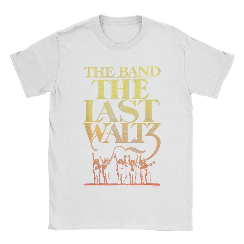 THE BAND THE LAST WALTZ Koszulka Męska Zabawna 100% Bawełna Koszulki Letnie Okrągły Dekolt Modne T-shirty Hurtownia Luźne Top